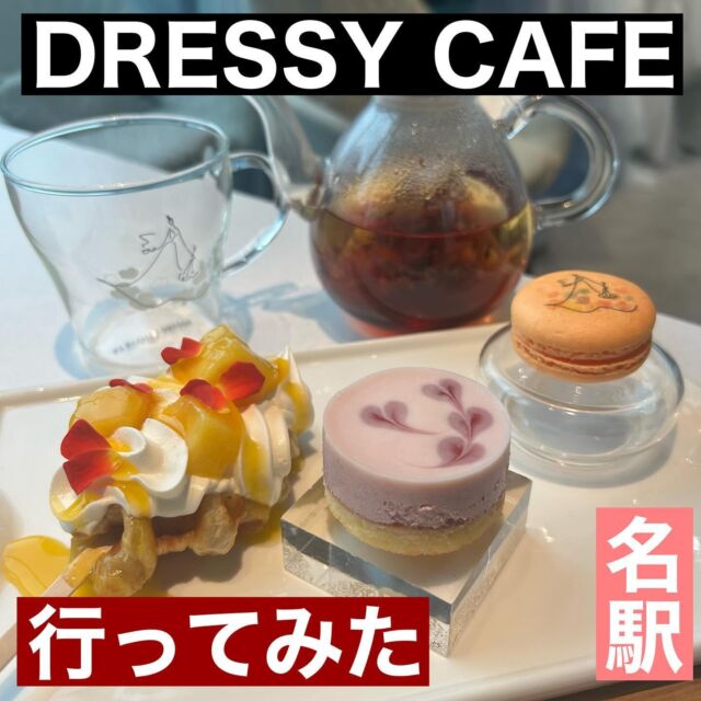 #dressycafe #名駅カフェ #行ってみた 
可愛い店内でゆっくりとした時間を楽しめる！
ティー🫖ハーブティー、ソフトドリンク🥤が飲み放題で790円‼️しかも、時間無制限。デザート🍰メニューも充実してた😋
#名古屋駅 #名古屋駅カフェ #名駅 #アフタヌーンティー #飲み放題 #紅茶飲み放題 #ハーブティー #キッテ名古屋